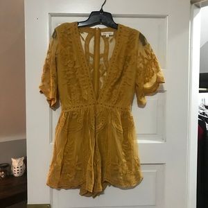 Mustard Honey Punch romper